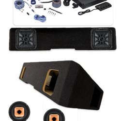 NEW FULL BASS AND VOICE PACKAGE KICKER L7s 8” installed CHEVY SILVERADO GMC SIERRA 2019-up