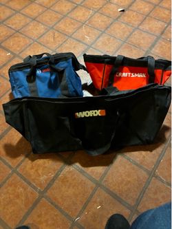 Zippered canvas tool bags