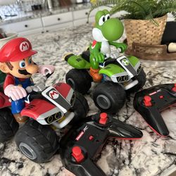 Mario & Yoshi RC Cars – Carrera Remote Control Set – $15 for both