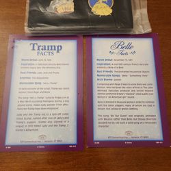 Vintage Disney Willabee & Ward Pin Collection - Belle & Tramp