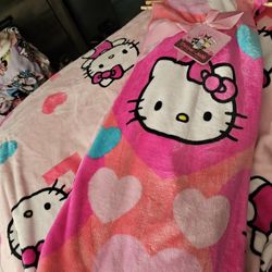 Hello Kitty Valentines Blanket 