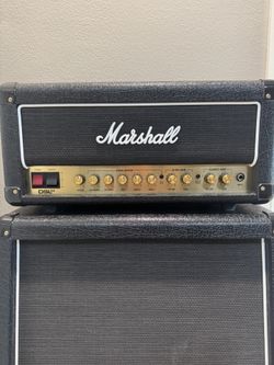 Marshall DSL20HR 20-watt Guitar Amplifier Head with Marshall MX212AR 160-watt 2x12-inch Vertical Extension Cabinet