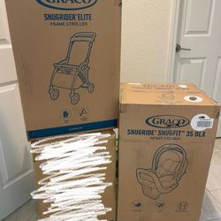 New Car seat w/ Base and Stroller 