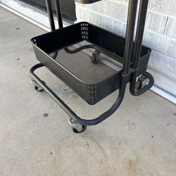 Bar cart me 30 inches tall  17 inches long  11 inches wide