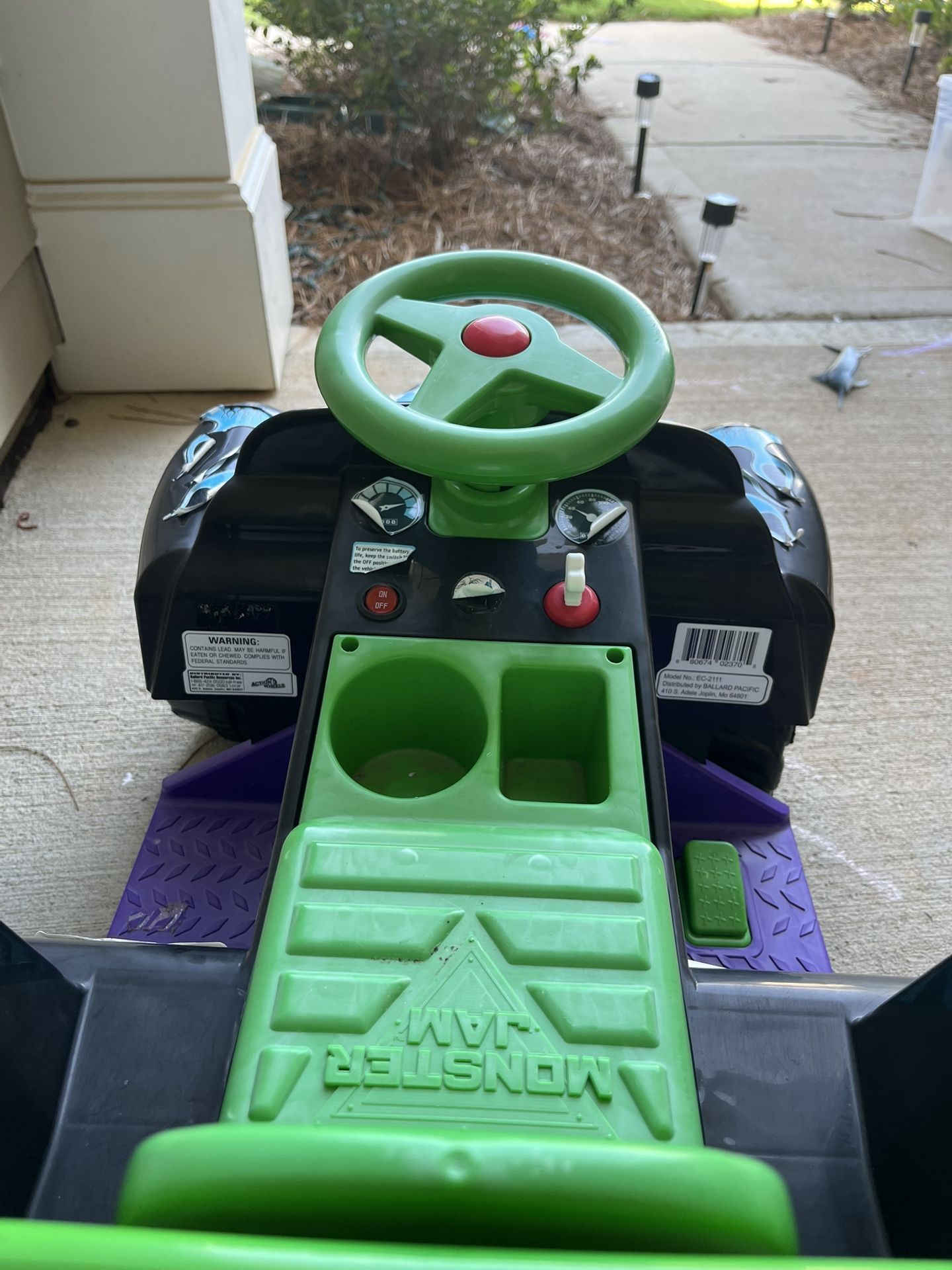 Monster Jam Ride-On Car for Kids – Needs Repair