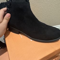Black Suede Boots 
