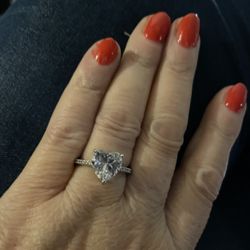 Beautiful 14K GOLD Plated With Grade AAA Zirconia .... Size 8