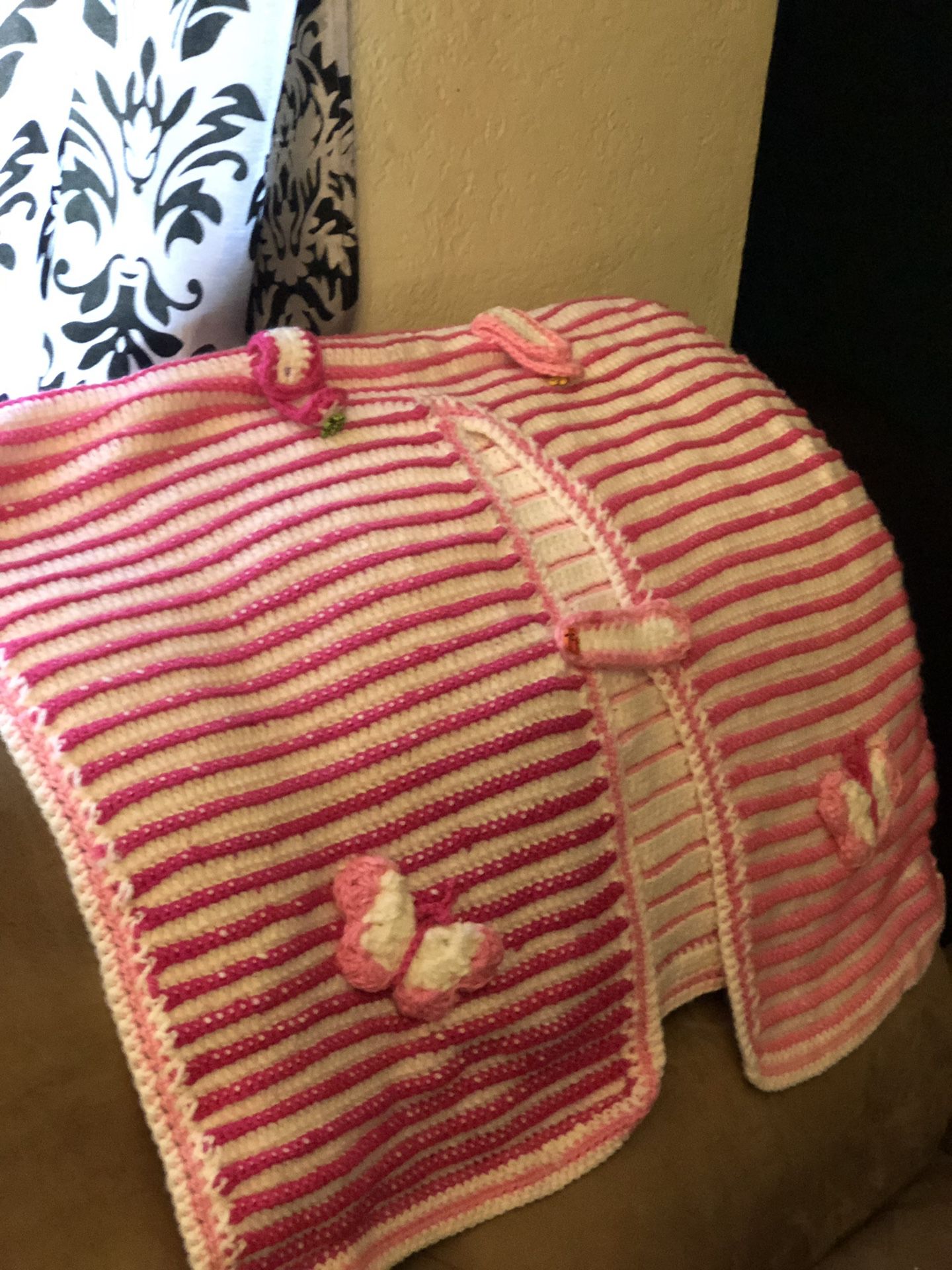 Crochet car seat cover & blanket