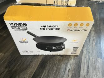 🔥 Nuwave Hot Wok Induction Cooktop – 14” Carbon Steel Wok | Used w/ Original Box 🔥