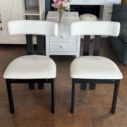 🔥Special Discount (Set of 2 )🔥Modern Velvet Dining Chairs with Solid Wood Legs, Upholstered Vertical Backrest, Comfortable Seating for Kitchen or Di
