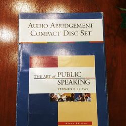 6pc The Art of Public Speaking by Stephen E Lucas Audio Abridgement Compact Disc CD Set