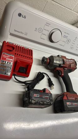 Milwaukee  m18 brushless fuel one key 1/2 inch hex quality, high torque impact wrench model 28 65–20 with two batteries and charger