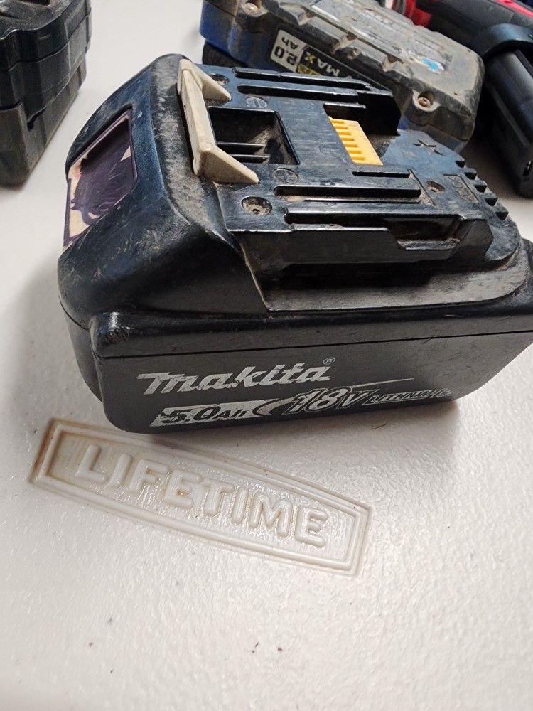 Makita 18v 5.0ah Battery Lithium 