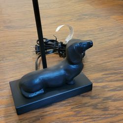 Lamp Black Daschund Dog New Desk Nightstand 