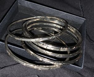 SILVER BANGLE BRACELETS