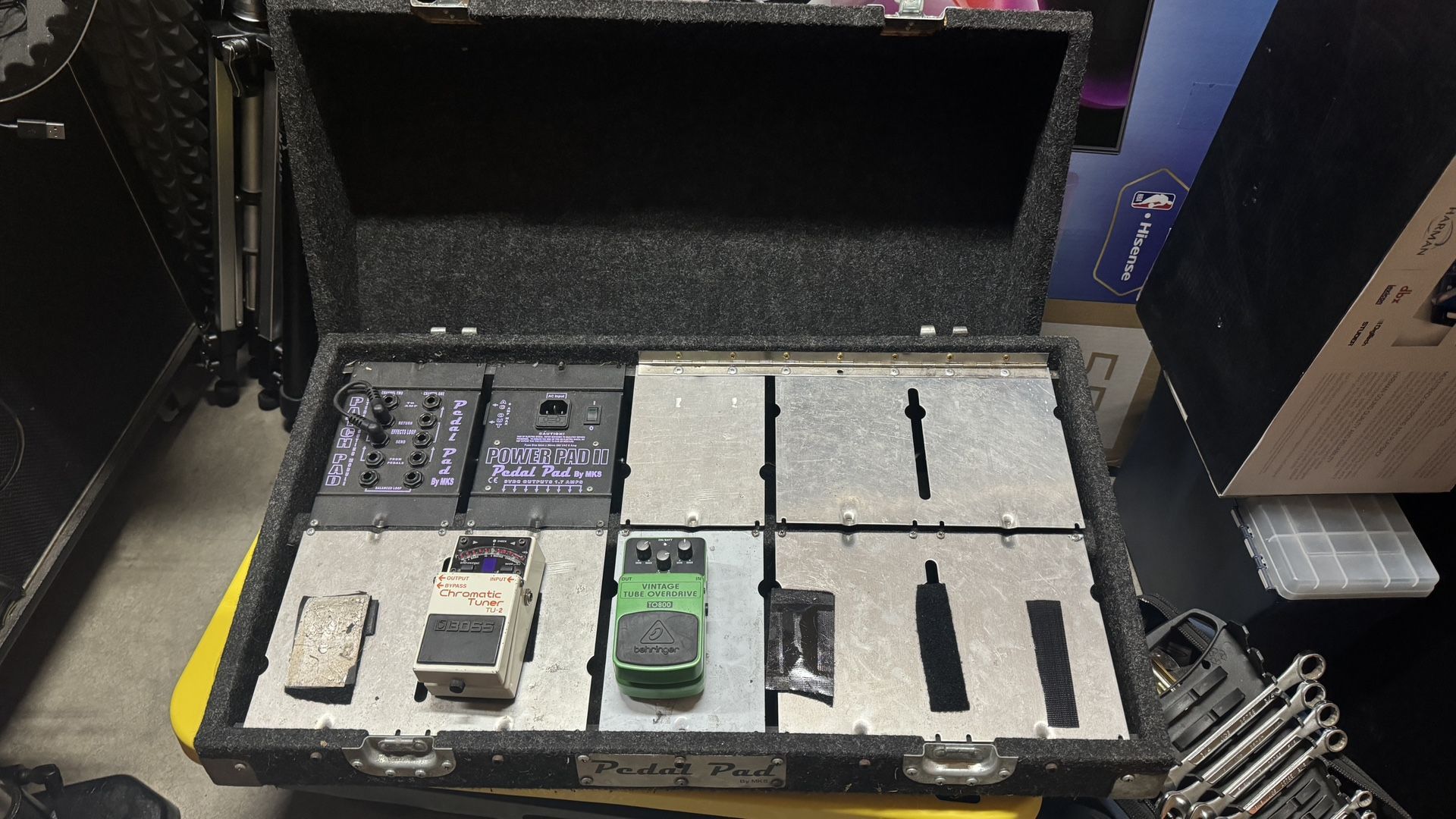 Pedal Pad Pedal Board With power supply and power cable