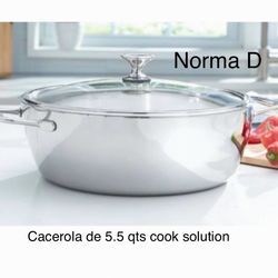 Cacerola De 5.5 Qts Cook Solution Nueva En Su Caja 🌺 Princess House 🌺