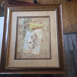 Old World French Print 15” x 18” x 1-1/2”