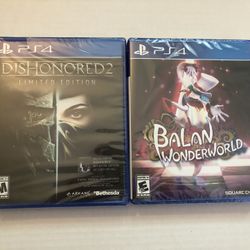 PS4 Dishonored 2 And Balan Wonderworld 