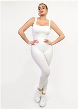 Popilush Shapewear Seamless Square Neck Tank Workout Jumpsuit