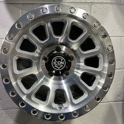 17x8.5. MACHINE. 6x139. ICON. WHEELS