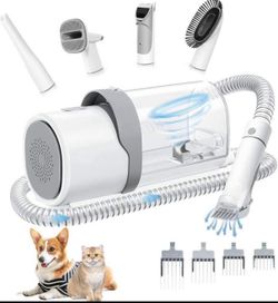 Pet grooming vacuum kit