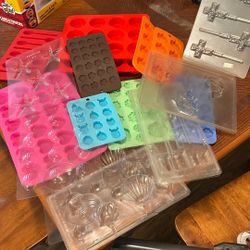 Lot Of Candy Chocolate Molds 