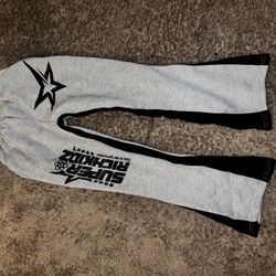 Grey “Stacked” Sweatpants