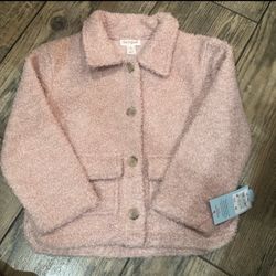 Soft pink Sherpa jacket for toddler 5T