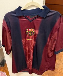 Travis scott Nike Fc Barcelona X Cactus Jack Retro 2000/01 Home Skeleton Jersey