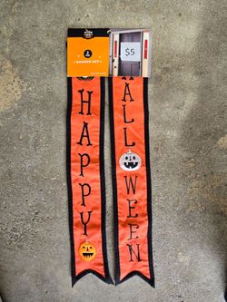 Halloween 2 piece banner