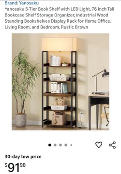Lamp with shelves