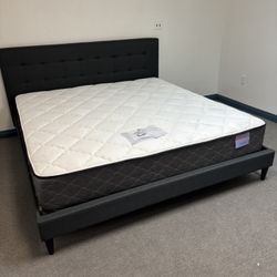 E.king Bed Frame With Mattress