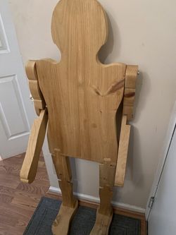 🔥Say hi to Bob! Folk Art Child-Size Articulated Wooden Mannequin🔥