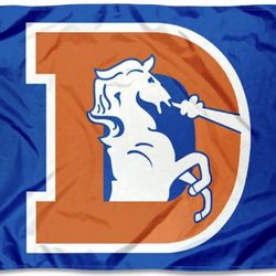 Denver Broncos Vintage Retro 3x5 Ft Flag