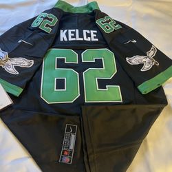 Philadelphia Eagles Jason Kelce Black & Green Jersey Men’s Medium