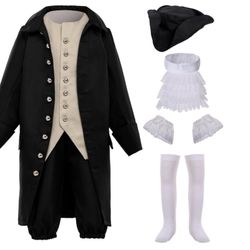 Kids Sz 14 American History Costume San Tan 