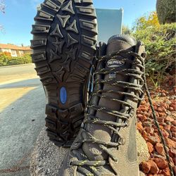 Meindl Tahoe 2.0 D boot (model number 5051 31), which is an EH-rated safety toe ground boot.