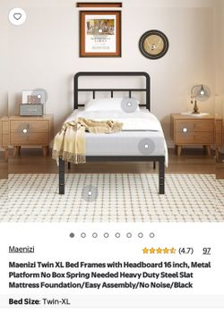 Maenizi Twin XL Bed Frame