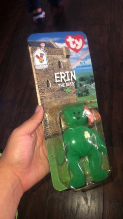 TY Erin the Bear Beanie Baby 1997