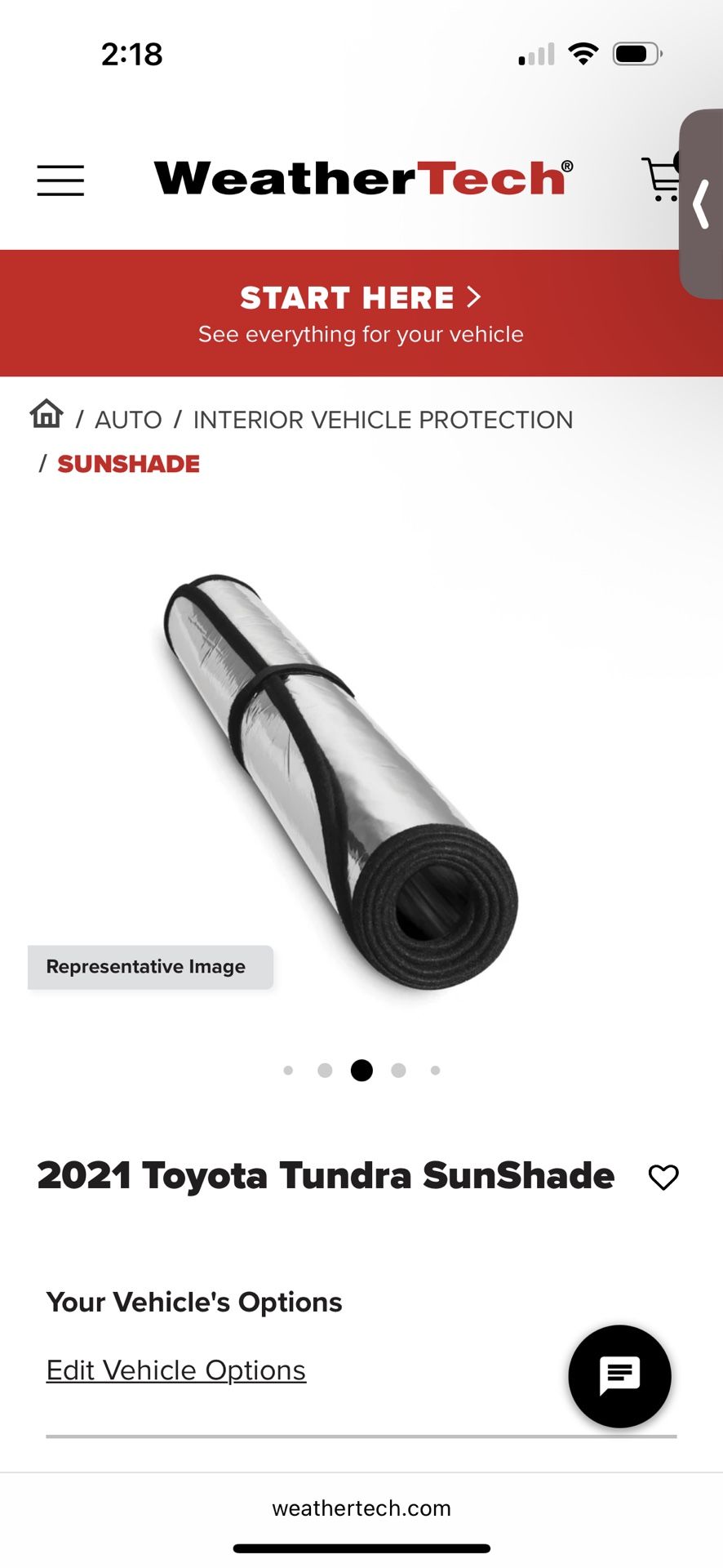 Weathertech Sunshade