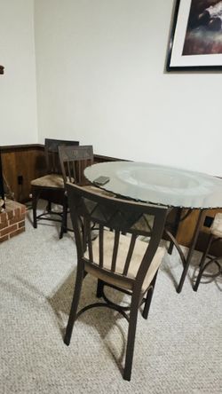 Dining set table with 4 chairs