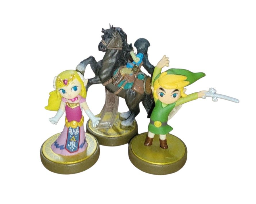 Zelda Toon Link Amiibo Lot Rider Video Game Switch Nintendo