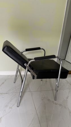 Professional Salon Chair – Reclining – Metal Frame 