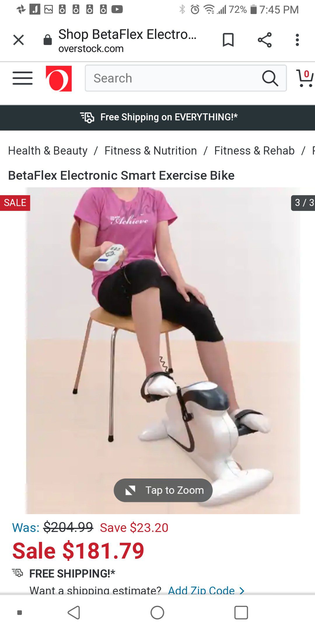 Betaflex. Exercise bike