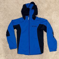 Columbia Black And Blue Windbreaker For Boys (XS 6-7)