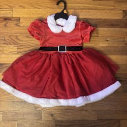 Santa dress with belt very cute New 