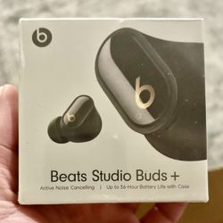 BEATS STUDIO BUDS +  (Black & Gold) - True Wireless ANC Bluetooth Earbuds  BRAND NEW!!!