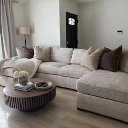 Brand New Cream Sectional - Modern And Cozy
