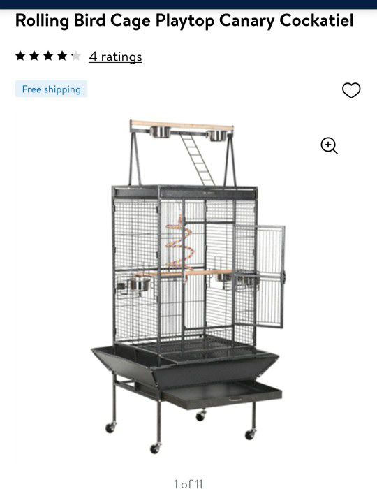 rolling bird cage